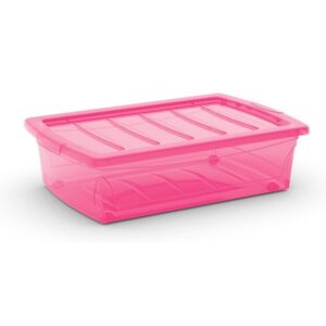 Plastový Spinning Box na kolieskach M rúžový