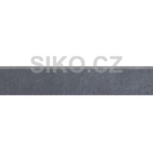Sokel Rako Sandstone Plus čierna 8,5x45 cm mat DSAPM273.1