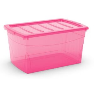 Plastový úložný box Omni Box s vekom L rúžový