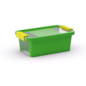 Plastový úložný box Bi Box s vekom XS zelený
