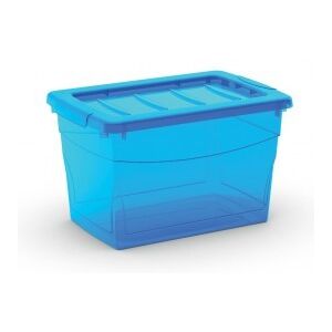 Plastový úložný box Omni Box s vekom S modrý