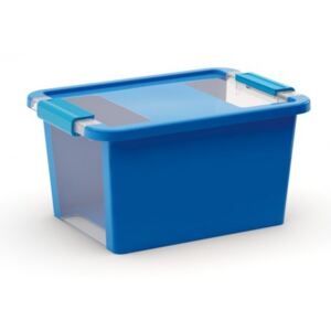 Plastový úložný box Bi Box s vekom S modrý