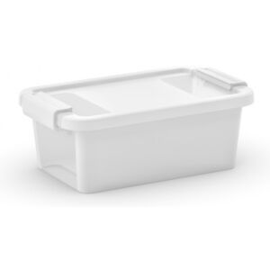 Plastový úložný box Bi Box s vekom XS biely