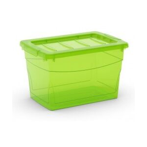 Plastový úložný box Omni Box s vekom S zelený
