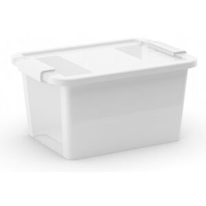 Plastový úložný box Bi Box s vekom S biely