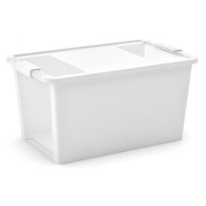Plastový úložný box Bi Box s vekom L biely