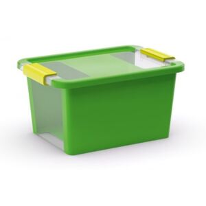Plastový úložný box Bi Box s vekom S zelený