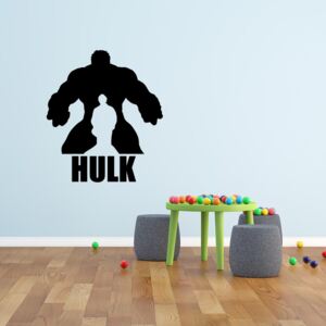 Nálepka na stenu GLIX - Avengers Hulk Čierna 30x20 cm