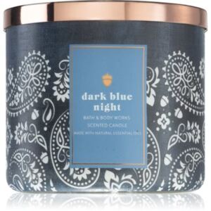 Bath & Body Works Dark Blue Night vonná sviečka s esenciálnymi olejmi I. 411 g