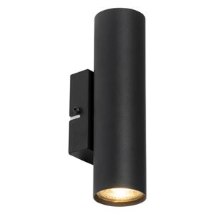 Moderné nástenné svietidlo čierne 2 -svetelné - Jeana