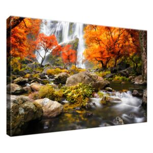 Obraz na plátne Jesenný vodopád 30x20cm 2335A_1T