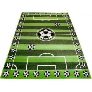Detský kusový koberec Futbalové ihrisko zelený, Velikosti 300x400cm