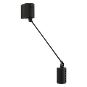 Lumina Daphine nástenné LED 3 000 K 20 cm čierne