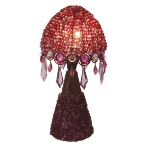 Stolná lampa Perla 30 cm fialová