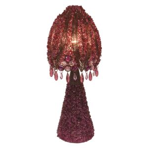 Stolná lampa Perla 45 cm fialová