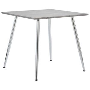 Jedálenský stôl, betónovo strieborný 80,5x80,5x73 cm, MDF