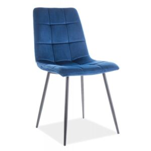 BRADOP Jedálenská stolička MILA velvet modrá