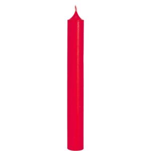 RAINBOW Dlhé sviečky set 10 ks - červená
