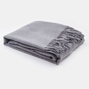 Luxusná deka Merino sivá šedá 140x200 cm