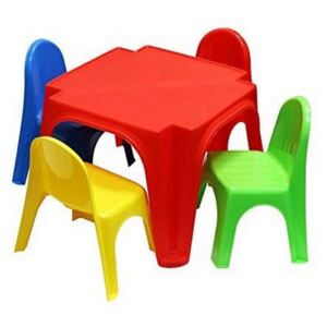 Inlea4Fun Inlea4Fun detský plastový stôl so stoličkami Keren