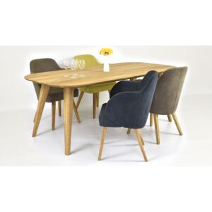 Moderný jedálenský stôl a stoličky + (MOŽNOSŤ VÝBERU LÁTKY NA STOLIČKE)