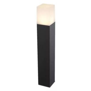 LED Solution Čierne záhradné svietidlo hranatý stĺpik 50cm GU10 7564