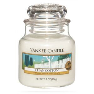 Yankee Candle vonná sviečka Clean Cotton Classic malá