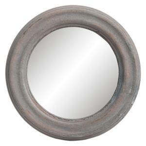 Okrúhle zrkadlo v drevenom ráme - Ø 22 * ​​2 cm