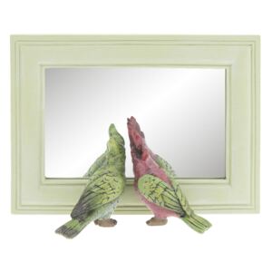 Zrkadlo v ráme s papagájmi - 21 * 7 * 15 cm