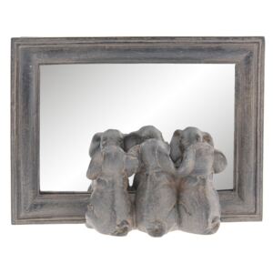 Zrkadlo v ráme so slonmi - 22 * ​​5 * 16 cm