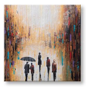 Maľovaný obraz na stenu ĽUDIA 1 dielny 70x70 cm CFAZH2916E1 (maľované obrazy)