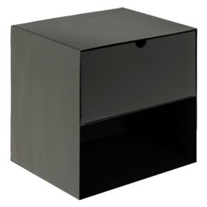 ACTONA Nočný stolík Joliet − čierna 30 × 30 × 25 cm