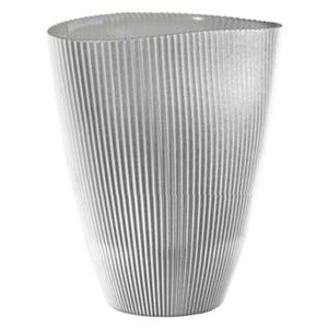 Váza oválna BURANO MILLE OL02114 perleťovo sivá H24cm