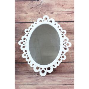 Zrkadlo - biele (42,5x50 cm) veľkosť 120