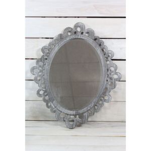 Zrkadlo - sivé (42,5x50 cm) - vidiecky štýl