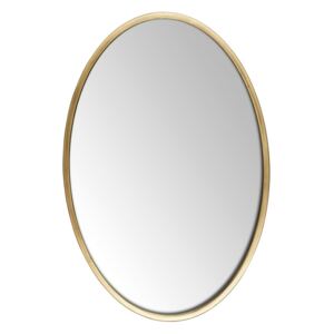 Oválne nástenné zrkadlo ANTIQUE GOLD, 50x30 cm