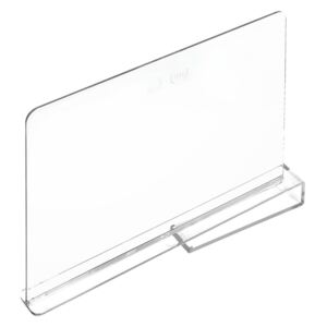 Transparentný rozdeľovač políc iDesign The Home Edit, 4,5 x 25,9 x 30,9 cm