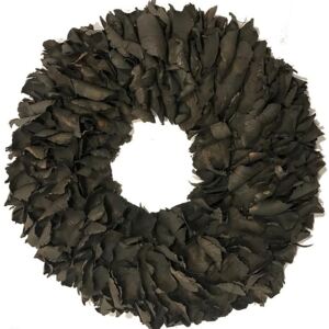 Dekoratívny veniec Palm Petal Black, 55 cm