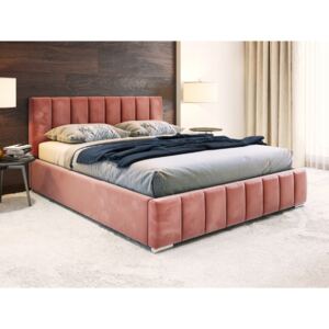 PROXIMA.store - Čalúnená posteľ ALICANTE - ružová - 140/160/180 Veľkosť postele: Pre matrac 140 x 200 cm