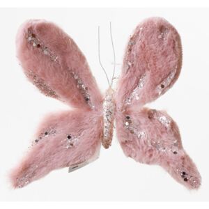 Motýľ ružový 15cm