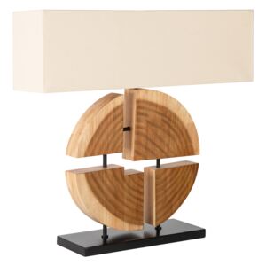 Dizajnová stolná lampa Abbatha 80 cm prírodná - béžová