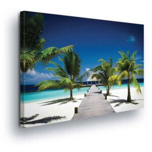 Obraz na plátne - Sand beach 3 x 30x80 cm