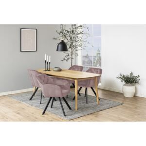 Dizajnová stolička Aletris, ružová
