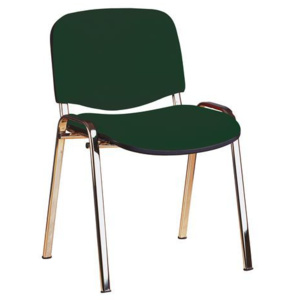 Konferenčná stolička ISO Chrom, zelená