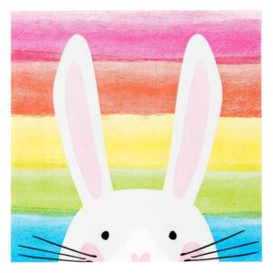 Veľkonočné obrúsky Hop Over The Rainbow Bunny