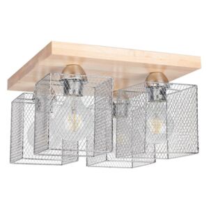 Spot-Light Spot-Light 8175460 - Stropné svietidlo NORMAN WOOD 4xE27/25W/230V SP0431 + záruka 5 rokov zadarmo