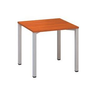 Kancelársky stôl Alfa 200, 80 x 80 x 74,2 cm, rovné vyhotovenie, dezén čerešňa, RAL9022