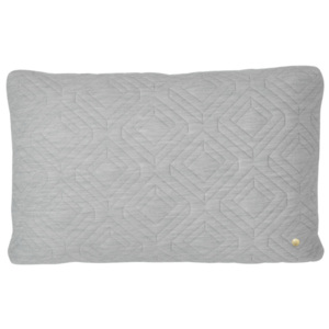 Ferm Living Vankúš Quilt Cushion 60x40, Light Grey