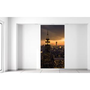 Gario Fototapeta New York pri západe slnka Veľkosť: 110 x 200 cm, Materiál: Latexová (lepidlo zadarmo)