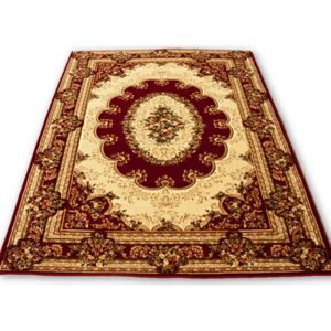 Kusový koberec klasický vzor bordó, Velikosti 140x190cm